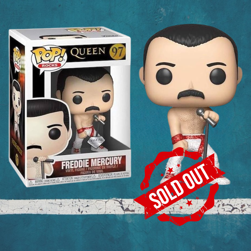 Funko Pop Queen Freddie Mercury 97 Diamond Collection Torse Nu - SOLD OUT