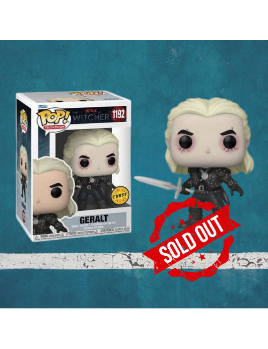 Figurine Funko Pop Geralt The Witcher édition chase 1192 en mode transformation - sold out